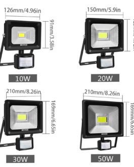 10W/20W/30W/50W LED Flood Light Motion Sensor Waterproof AC85-265V LED PIR Floodlight Reflector Wall Lamp Outdoor Halogen Light