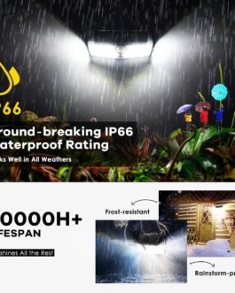 66 LED Solar Lights MPOW CD174 Motion Sensor 3 Lighting Modes Powerful IP66 Waterproof Bright Wall Light Lampe Solaire Exterieur